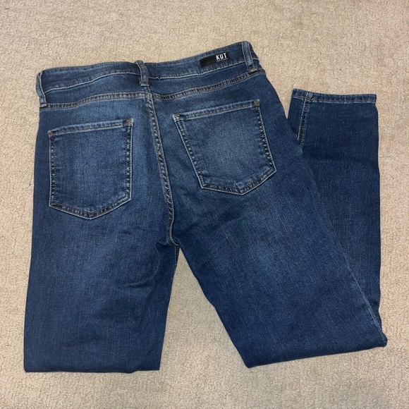 KUT From the Kloth High Rise Girlfriend Ankle Straight Jeans - Picture 2 of 4